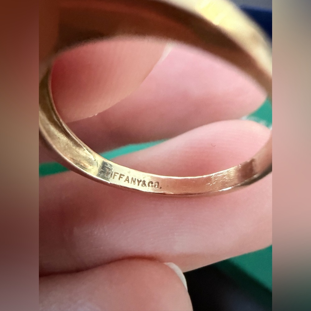 Tiffany & Co. Gold Rings with Ruby and Emerald Accents - Picture 3 of 5